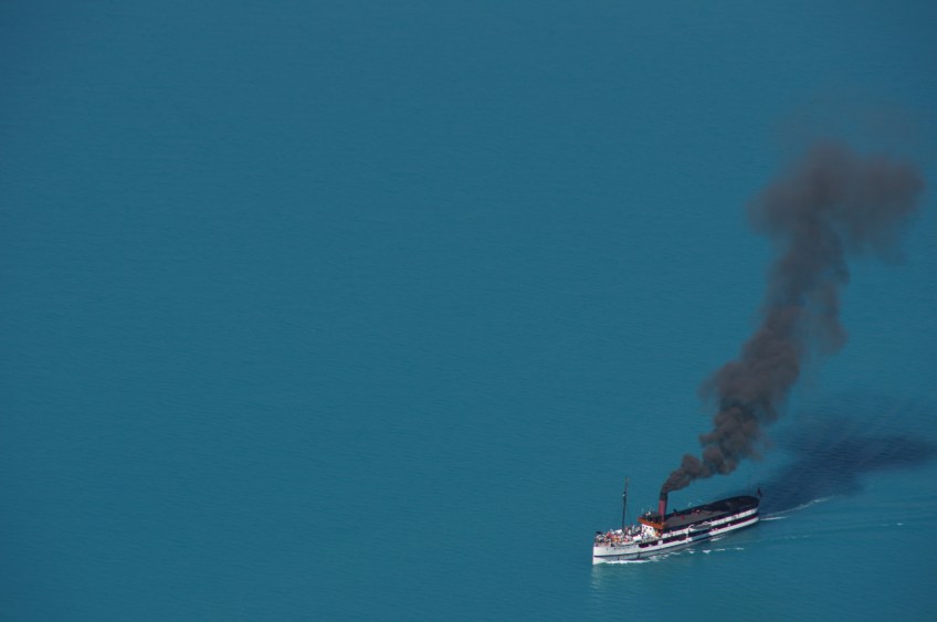 Dampfer in Queenstown